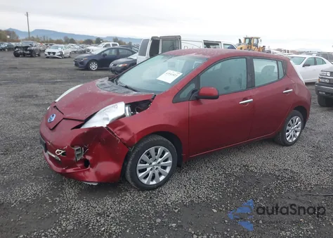 2014 Nissan Leaf S z USA, uszkodzony, nr VIN 1N4AZ0CP5EC337987